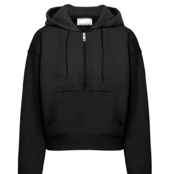 Black Two Piece Athleisure Wear Short Set - Picture 1 of 2